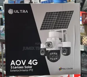5-Lens Solar PTZ 4G Outdoor/Indoor Camera