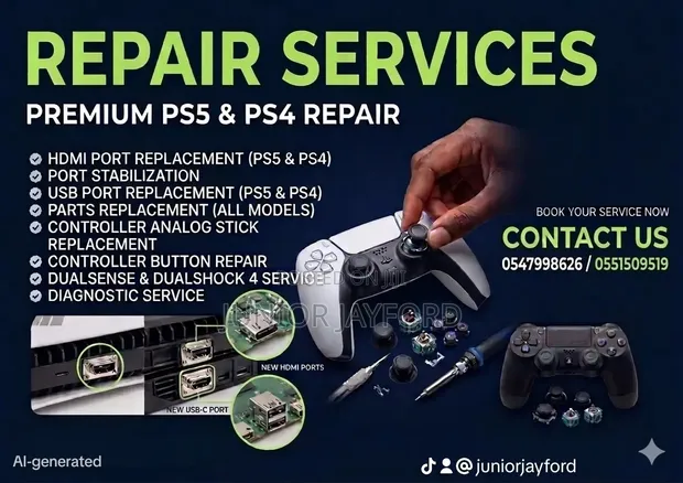 PS4 & PS5 Repair: Ports & Controller Fixes - 1