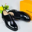 Louis Vuitton Black Leather Men's Derby Shoes - 3
