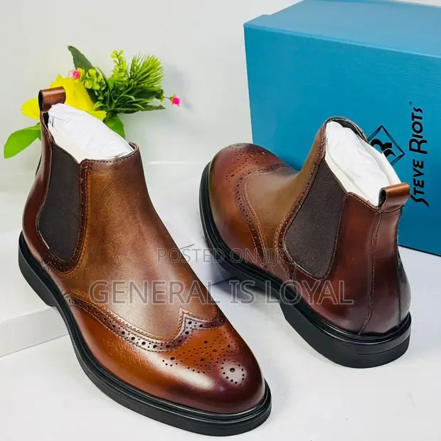 Steve Riots Leather Elastic Boot - 1