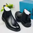 Steve Riots Black Leather Elastic Boots - 1