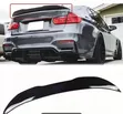 BMW F30 PSM Style Carbon Fibre Look Boot Spoiler - 2