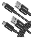 Anker USB-A to USB-C Cable - 10ft Braided Black - 2