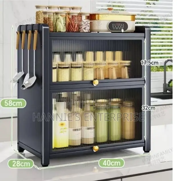 Double-Layer Countertop Kitchen Organizer - 1