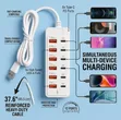12-Port Fast USB Charging Station - 6x Type-C PD + 6x USB-A - 1