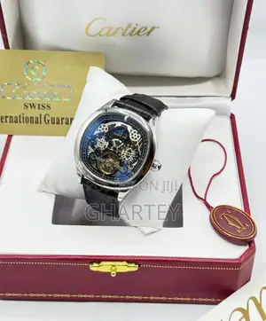 Luxury Cartier Automatic Watch - Quality Leather