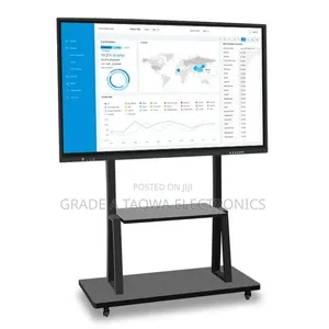 Rolling 32-75 Inch TV Stand with Swivel and Tilt