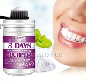 BHATCYK Purple Teeth Whitening Powder - Brightens & Removes Stains