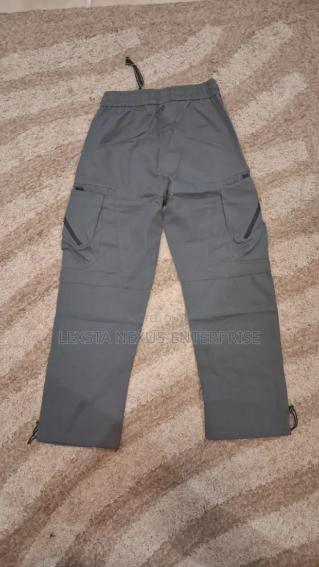 Grey Cargo Pants - 1