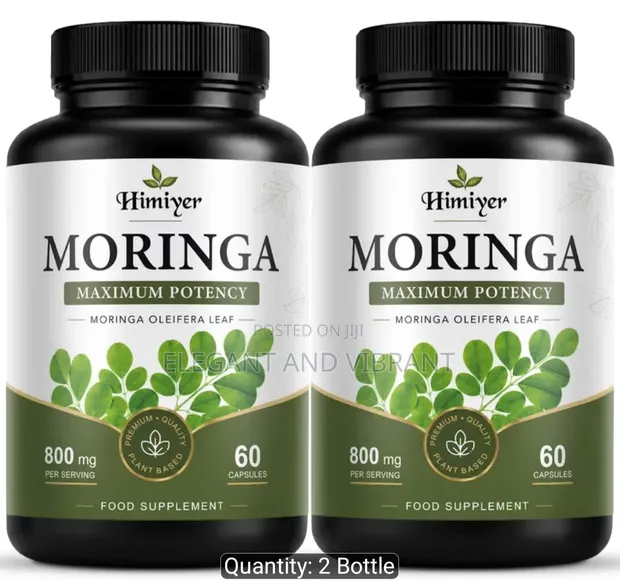 Moringa Capsules, 800mg, 60 Capsules - 1