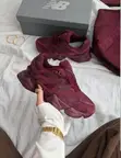 Original New Balance 9060 Burgundy Suede Sneakers - 2