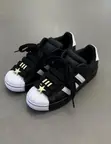 Original Adidas Superstar Core Black Gold Star - 3