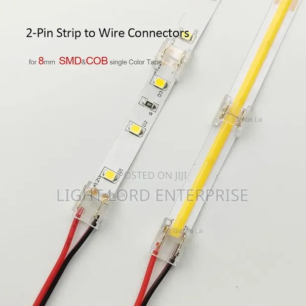 Trendy 2-Pin Wire to Strip Solderless LED Connectors - 1