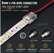 Trendy 2-Pin Wire to Strip Solderless LED Connectors - 3