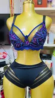 Non Padded Bra - Two-Tone Lace & Mesh - 5