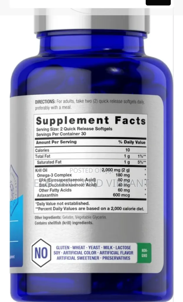 Horbaach Krill Oil 2000mg | 60 Softgels - 1