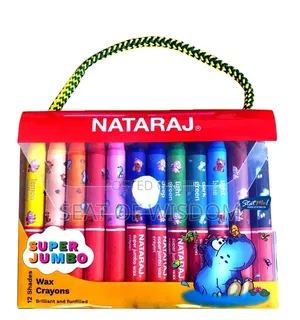Nataraj Super Jumbo Crayons - 12 Pieces