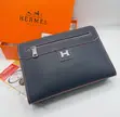 Hermes Navy Blue Leather Clutch/Handbag - 2