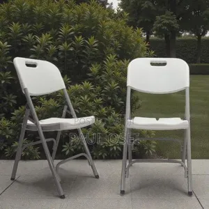 Plastic Folding Chair - White