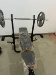 Brand New Bench, Barbell & 20kg Weight Set - 1