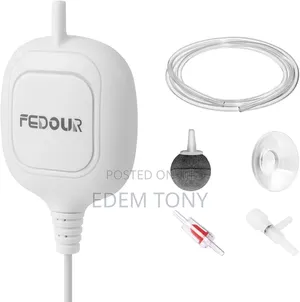 FEDOUR Mini Aquarium Air Pump - Ultra Quiet Nano Aerator