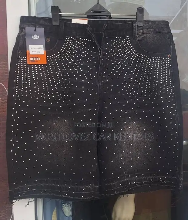 Stock Stone Short Jeans - Waist 34, 36 Available - 1
