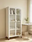 4-Tier Metallic Storage Shelf with Cover - 1