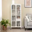 4-Tier Metallic Storage Shelf with Cover - 2