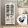 4-Tier Metallic Storage Shelf with Cover - 3