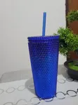 Brand New Studded Tumbler with Straw - 2