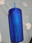 Brand New Studded Tumbler with Straw - 4
