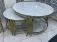 VIG Furniture Coffee Table T02(FM) - White Ceramic/Marble Top, Gold Stainless Steel - 2