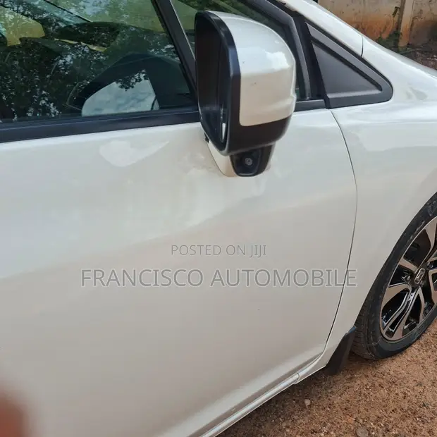 2015 Honda Civic EX Sedan White - 1