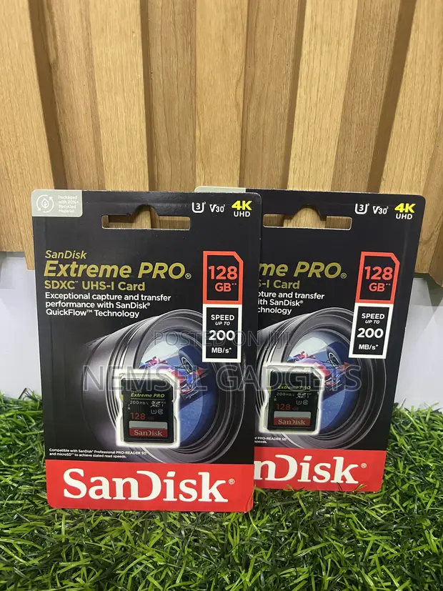 SanDisk Extreme PRO 128GB SDXC UHS-I Card - 1
