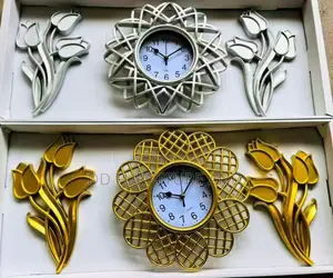 Gold Sunburst Wall Clock