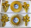 Gold Sunburst Wall Clock - 3
