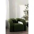 Green Boucle Accent Chair - 2
