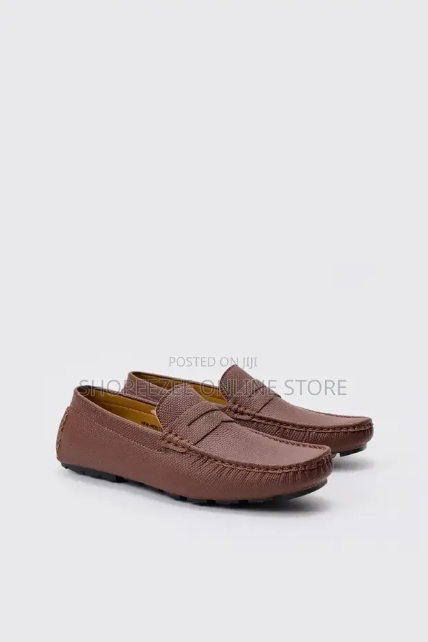 Boohoo Man UK Men's Brown Loafers - Casual Shoes - 1