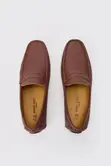 Boohoo Man UK Men's Brown Loafers - Casual Shoes - 4