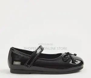 George Girls' Black School Shoes
