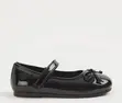 George Girls' Black School Shoes - 1