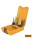 Ingco 3-Piece Step Drill Bits Set - 1