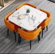 VIG Furniture 4-Seater Round Dining Set - 1