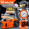 5-Ton 3-in-1 Electric Car Jack with Inflator & LED - 1
