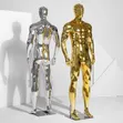 Large Gold Muscular Man Mannequin - Fiberglass - 2