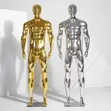 Large Gold Muscular Man Mannequin - Fiberglass - 4