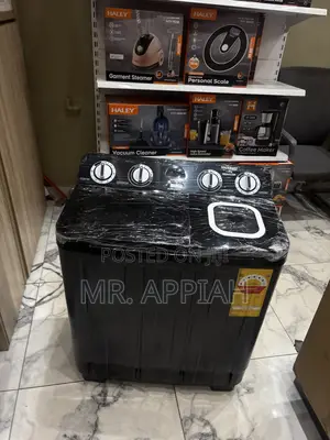 Nasco 7kg Twin Tub Electric Washing Machine (Dark Grey)