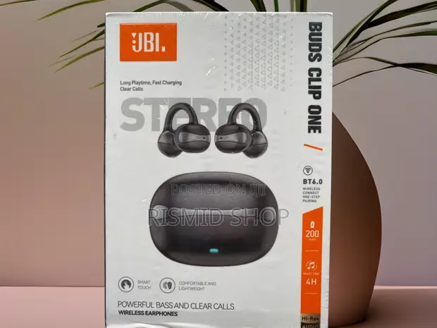 JBL Buds Clip One Open-Ear Bluetooth Earbuds - 1