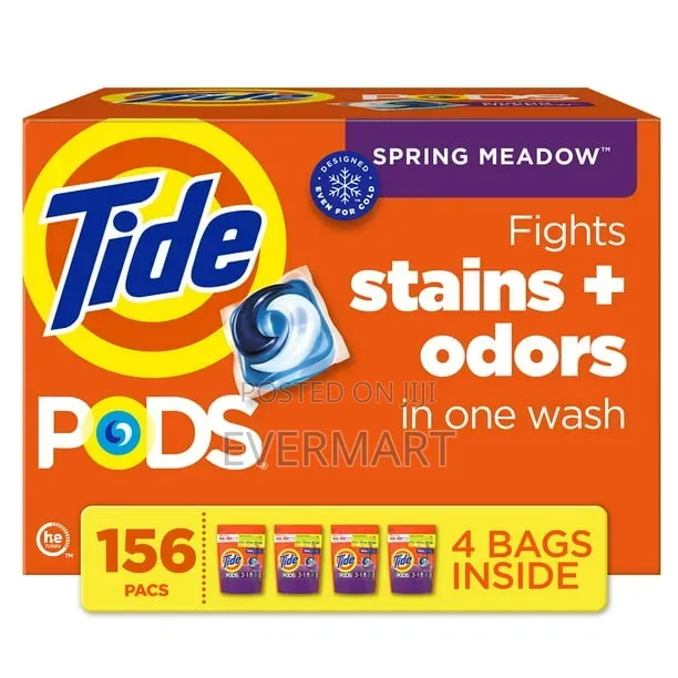 Tide PODS Laundry Detergent Spring Meadow – 156 Count - 1