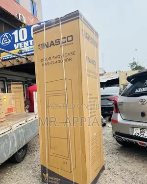 New Nasco Single Door Beverage Cooler (NAS400FL-1DR) Glass Door